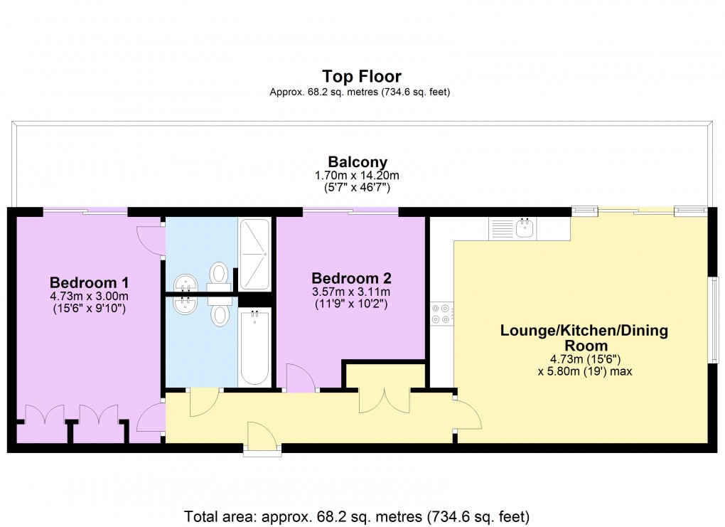 Floorplan for Water Street, Birmingham