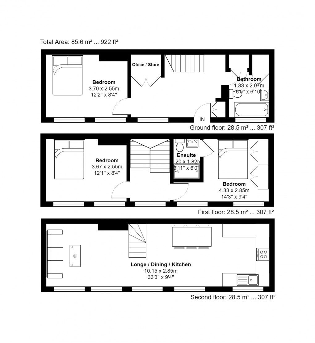 Floorplan for Tenby Street, Birmingham