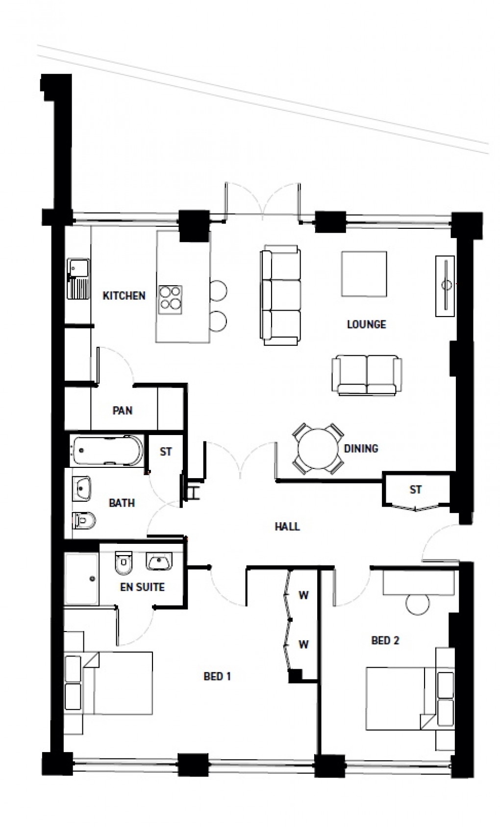 Floorplan for Water Street, Birmingham