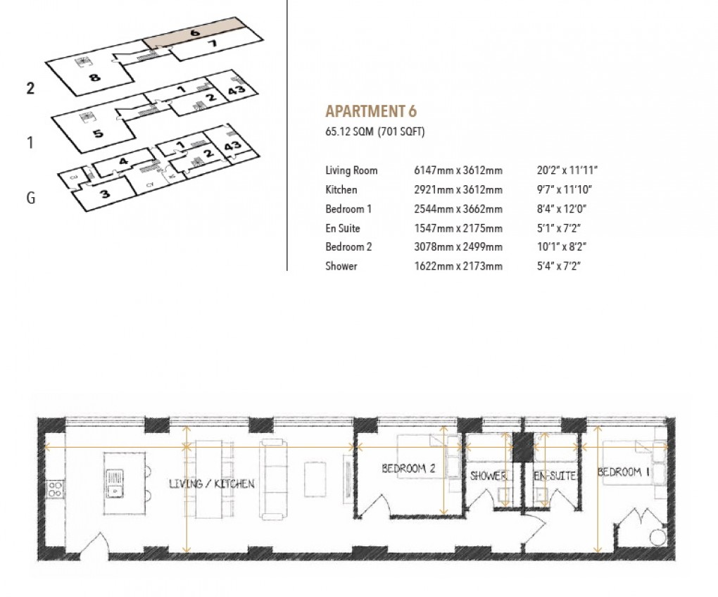 Floorplan for Caroline Street, Birmingham