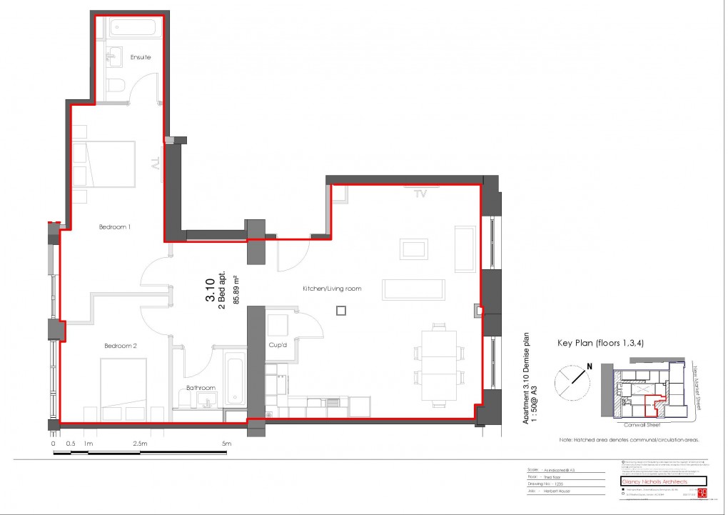 Floorplan for Cornwall Street, Birmingham