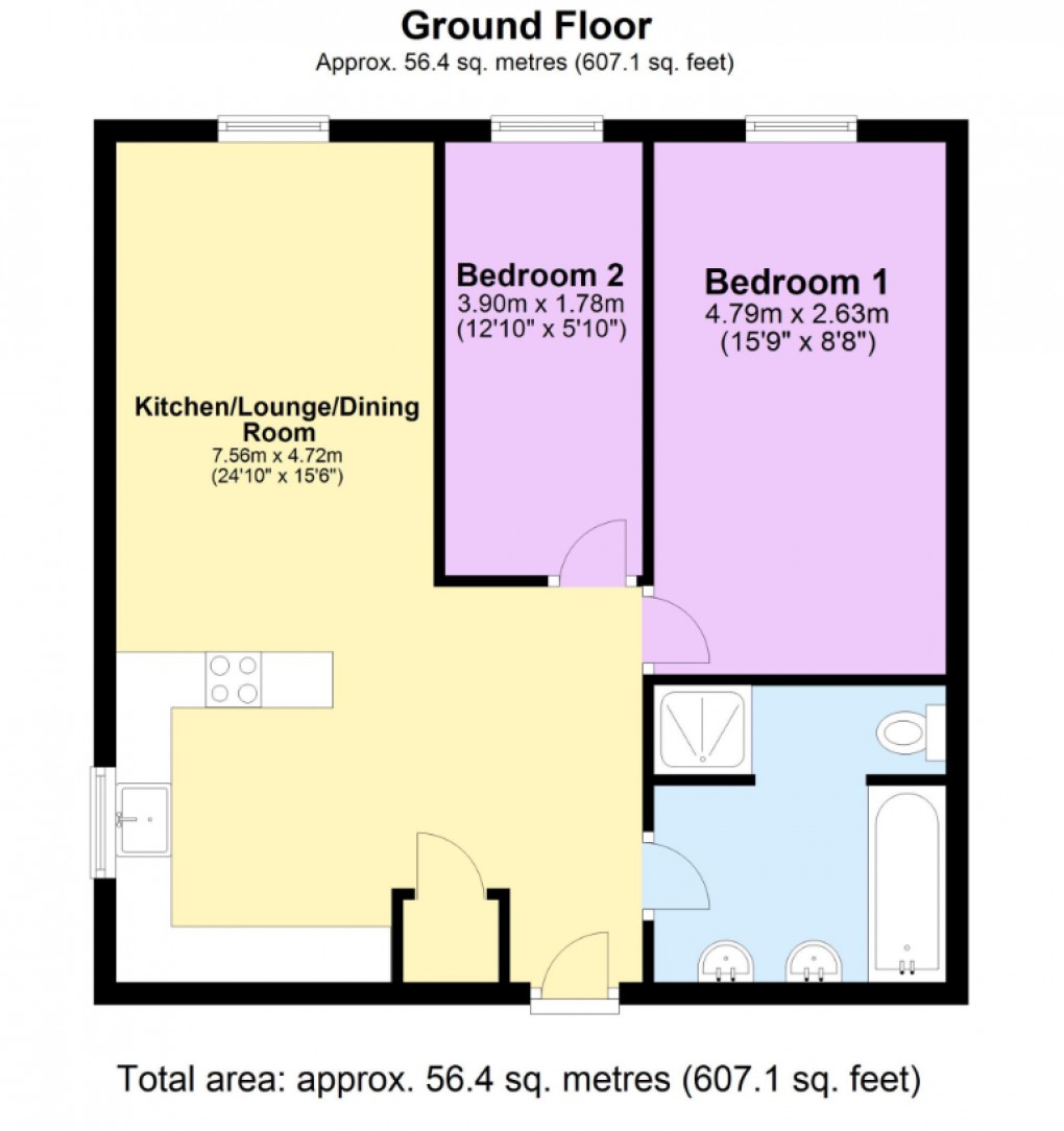 Floorplan for Bridge Street, Birmingham