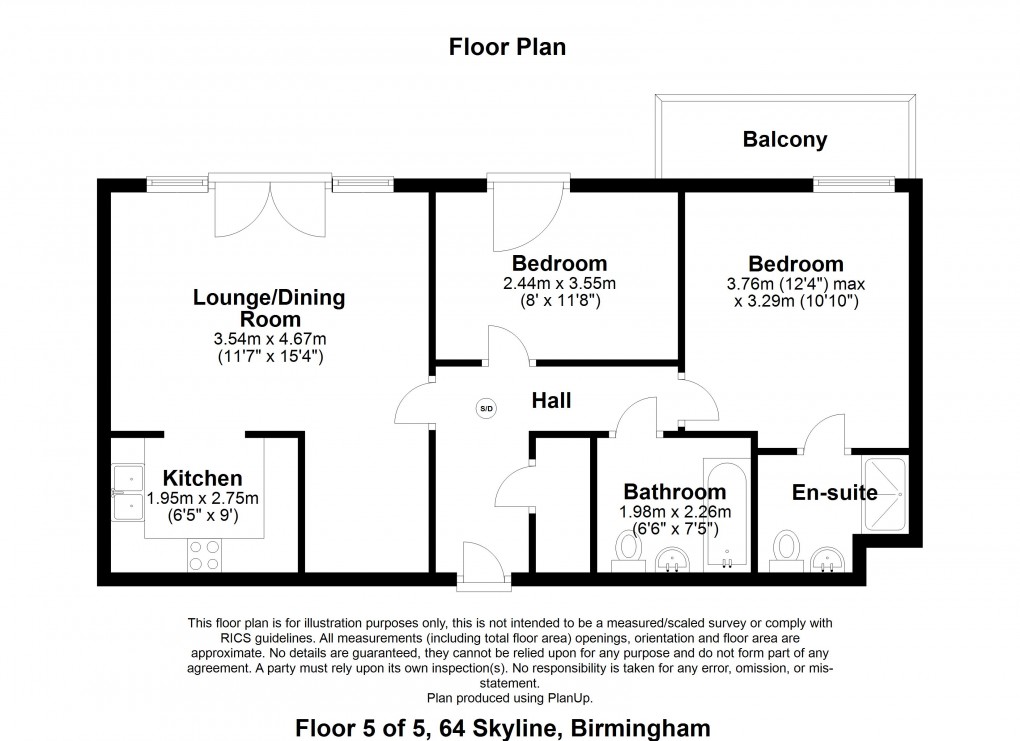 Floorplan for Granville Street, Birmingham