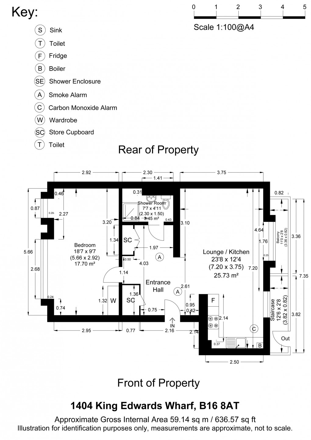 Floorplan for Sheepcote Street, Birmingham