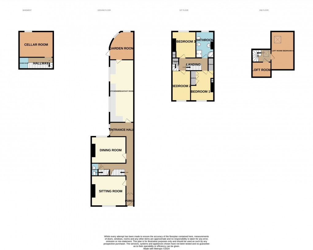 Floorplan for Lee Crescent, Edgbaston, Birmingham