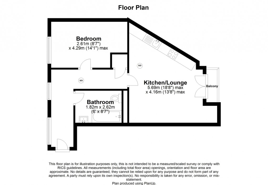 Floorplan for Warstone Lane, Birmingham