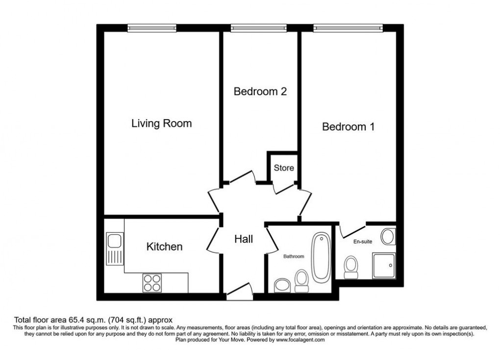 Floorplan for George Street, Birmingham